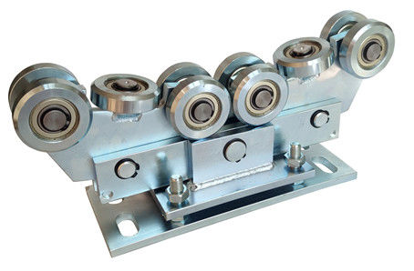 Elektrische freitragende Räder der gleitendes Tor-Ausrüstungs-10 für 80x80 Wagen-Rollen-justierbare Platte der Schienen-68mm