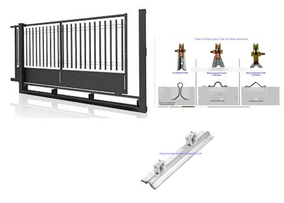 Eisen-Stahl 4,72&quot; 120mm gleitendes Tor-Rad-Flaschenzüge für rollende Strahln-Türen mit trapezoiden Strahlen