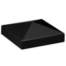 Schwarze Matte Finish Powder Pyramid Post-Kappen für hölzernen Posten-Zaun