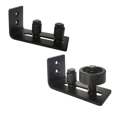 Matte Black Interior Barn Door-Boden-Führer mit 8 gegründeter Wahl