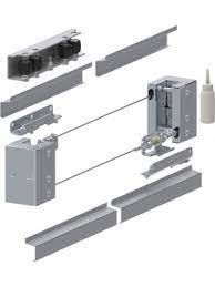 Galvanisierte doppelte Tür-teleskopische gleitendes Tor-Hardware automatisches 3M 4M
