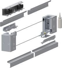 Doppelte Tür, die teleskopische Tor-Hardware verzinkte 3m 4m 5m 6m schiebt