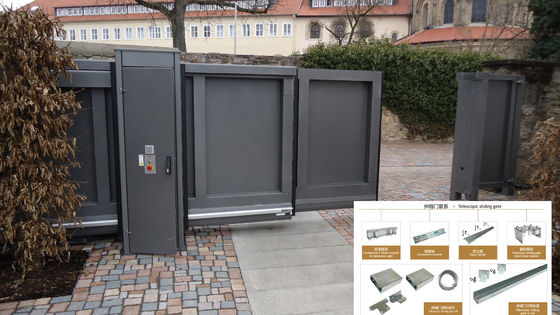 Automatische teleskopische gleitendes Tor-Öffner-Bewegungs-Hardware-Stahlausrüstungen