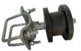 freitragende Nylonrollen des Tor-5327g mit Klammer-Kettenglied-Zaun Gate Wheels