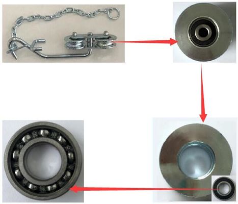 ISO9001 galvanisierte Bananen-Kabelbahn-Rollen-Laufkatzen-Flaschenzug mit Ketten für Bananen-Bauernhof