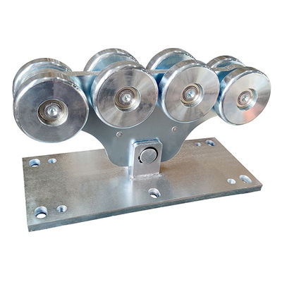 Großer gleitender freitragende galvanisierter Stahl des Tor-Rad-Wagen-8 113mm Rollen