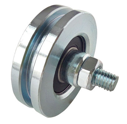 100mm dreht gleitendes Fahrstraßen-Tor Rolle mit Bolzen 3&quot; Tor-Räder der Nut-4&quot; V
