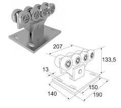 Freitragendes Steuerschieber-Rollen-Rad-Hardware-Stahl-Metall bügeln 8 Rad der Rad-10