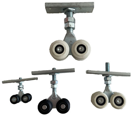25mm Schiebetür-Spitzenbahn-Rollen-Klammer 2 oder 4 Last des Rad-3m 100kg