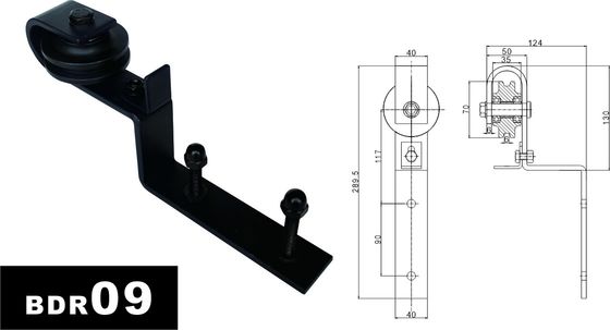 11 Ft 10 Ft doppelte Scheunen-Tür-Hardware für die Kabinette verstärkend, die Tür-Gleisanlage hängen    3 Meter
