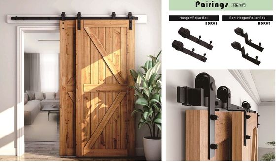 11 Ft 10 Ft doppelte Scheunen-Tür-Hardware für die Kabinette verstärkend, die Tür-Gleisanlage hängen    3 Meter
