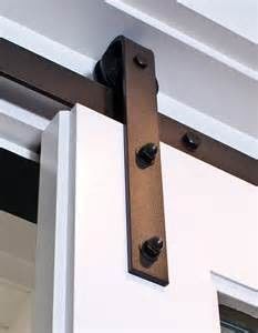 Bahn Bent Strap Barn Door Hardwares Kit Sliding Gate Rollers And des Schwarz-80kg-100kg