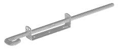 Internes Chrome vertiefte das Schieben von Schieberiegel 6" 140mm