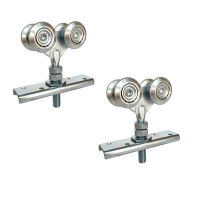 38mm Duschscheunen-Tür-Rolle dreht Metall des Eisen-vier mit Stahlbällen
