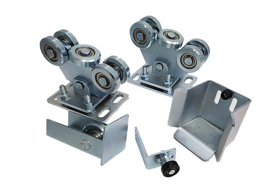 Verzinken Sie silbernes justierbares gleitendes freitragendes Tor-Stahlrad mit 5 Patrone 126mm