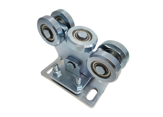 Verzinken Sie silbernes justierbares gleitendes freitragendes Tor-Stahlrad mit 5 Patrone 126mm
