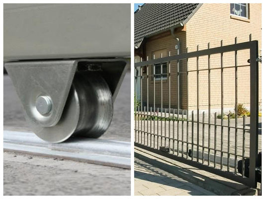 Des Flaschenzuges Rad-Hardware-Ausrüstungen des gleitenden Tors glatt Goldsilbrige industrielle
