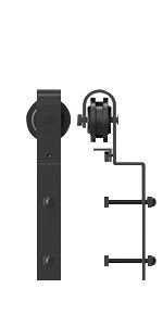 16 Zoll 18 Zoll-Scheunen-Tor-Hardware 8ft 6,6 Scheunen-Tür-Hardware-Ausrüstung Ft 6 Fuß-6ft doppelte