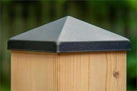 100mm 4x6 8x8 Zaun Corner Post Cap für Pyramiden-Säulen-Abdeckung 4x4 6x6 7x7 silberne