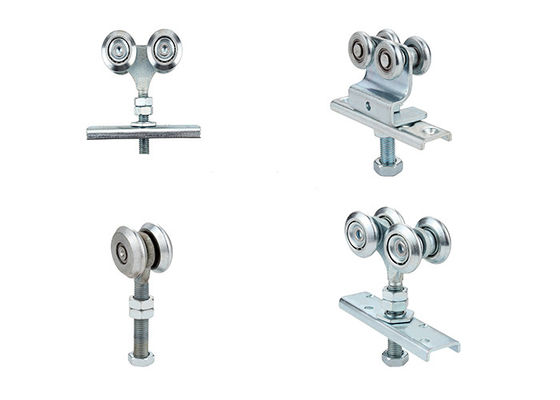 4 Rollen-Läufer-hängendes Tür-Rollen-Versammlungs-Eisen-Zink-Silber