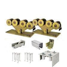 Schiebetür-Hardware 8 Räder 5 der Schiebetür-Hardware der Räder im Freien freitragende Ausrüstungen silbriges Gold
