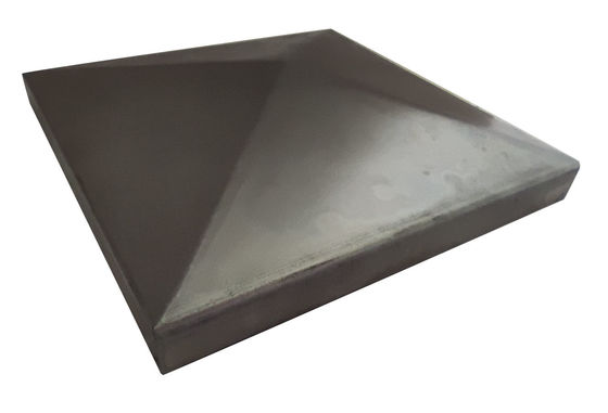 5/8 2 x 2 Zaun-Post Caps Galvanized-weißer Stahlpyramiden-Overall 40x40 3 5/8 x 3