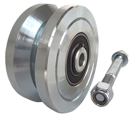 3&quot; 4&quot; 6&quot; V-Nut-Tor-Rad für das V-Profil, das Laufschienen-festen Stahl 3000 lbs 5000 lbs schiebt