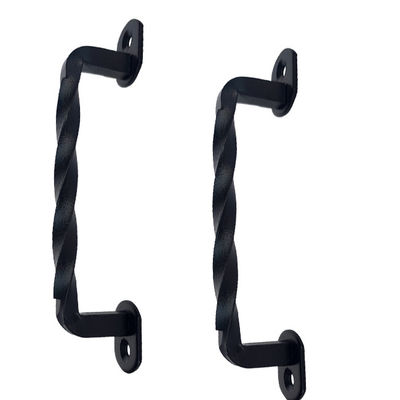 Schwarze Scheunen-Tor-Hardware Stahl6 1/5&quot; Torsions-Scheunen-Türgriffe und Züge