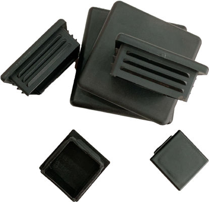40x75mm 3&quot; galvanisiertes Plastikeindrückung quadratische Posten-Stahlkappen-flaches rechter Seite Einsatz
