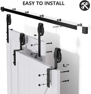 16 ft 12 ft 7' 8' 	Überbrückungs-Scheunentür-Hardware des Scheunen-Tor-Hardware-Deckenbergs doppelte gerade