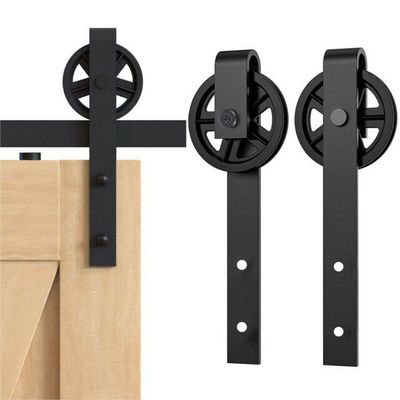 5.5ft 48 Zoll-Überbrückungs-Speichenrad-Scheunen-Tür-Hardware-Garagen-Wandschrank-Kohlenstoffstahl-flache Bahn
