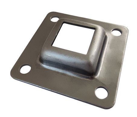 4x6 galvanisierte Stahlzaunposten-Schutzhaube Klammer anhob Grundplattemetalltorpfostendeckel