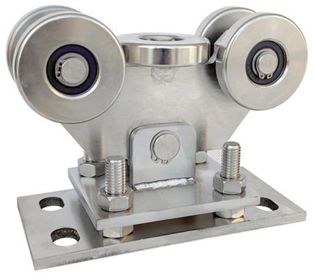 Durchmesser 68mm 304 rostfreie 5 Räder für 80X80 spüren justierbaren freitragenden Tor-Wagen auf