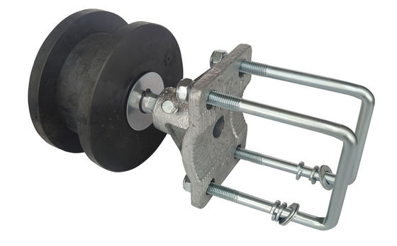 Schwarze freitragende Tor-Nylonräder 2&quot; 3/8&quot; 4&quot; Kettenglied-freitragende Tor-Rollen-Hardware-Ausrüstung