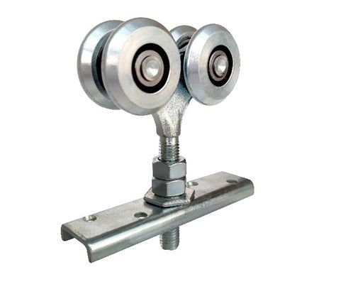 44mm 1,73“ Rollen der Schiebetür hängendes weißes Zink-Eisen mit Lager