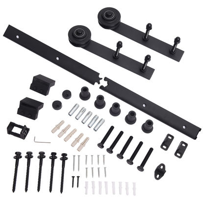 6.13kg 8ft 60 Scheunen-Tür-Hardware-in der industriellen hängenden Tür-Rollen-geraden Platte