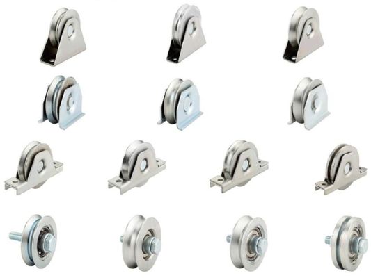 Trapezoide Klammerflaschenzugtürwälzlagereisentürflaschenzug-Hardware-Ausrüstungen