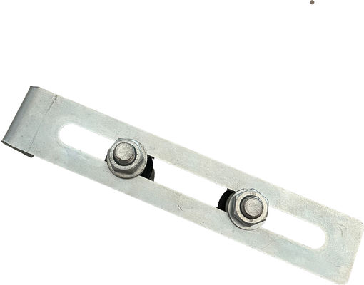 Justierbares Nylonrollen-weißes Zink des gleitendes Tor-oberes Führungsbügel-40x30