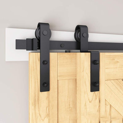 Holztür-Schwarzbeschichtete Inneneisen-Pulver Diamant silde Tor-Hardwares