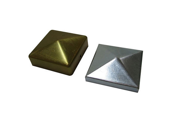 Eisen 1&quot; 1 2&quot; 3&quot; quadratischer Zaun Post Caps 100 x 100mm 115mm 120mm ohne Löcher