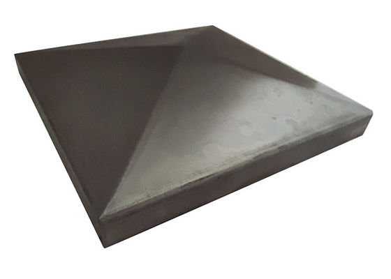 Eisen 1&quot; 1 2&quot; 3&quot; quadratischer Zaun Post Caps 100 x 100mm 115mm 120mm ohne Löcher