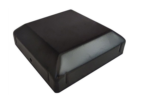 6inch 5&quot; 2 3/8&quot; runde Posten-Kappen für Plattformen galvanisierte im amerikanischen Stil Stahlpfosten-Kappe mit Schwarzem