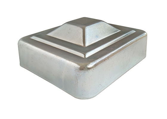4&quot; 3&quot; galvanisierten galvanisierte Stahlpfosten-Kappe Zaun-Post Capss 75mm 100mm Quadrat