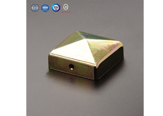 1,5 Zoll 2 Quadrat-Metallpfosten bedeckt des Zoll-1/2 1 1/2“ 5 x 5 3 x 3 4 x 4 mit Hals mit einer Kappe