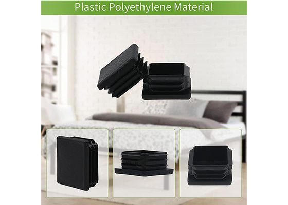 Rechteckiger Zaun Post Caps 75mm x 75mm 200x200 4x4 Schwarz-Plastiknylon