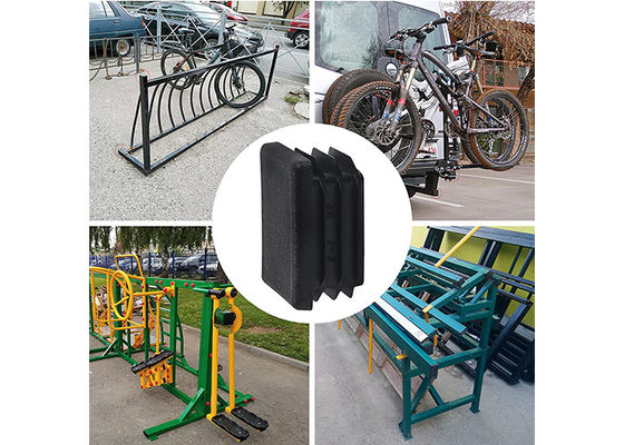 2 Zoll. X 2 Zoll. Schwarzes Quadrat-Plastikposten-Kappe für Zaun 50mmx50mm 100mmx100mm