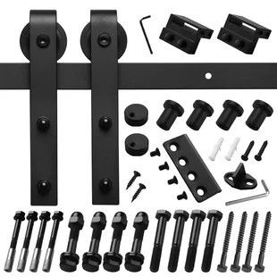 108 Zoll 6.6FT 2 Meter Scheunen-Tor-Hardware-antike gleitende Scheunen-Tür-Hardware-Messing-Bronze-