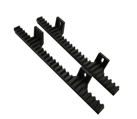 Stahlstangen-Zahnstangentrieb-gleitendes Tor-Öffner 34cm 2 Ansätze des schwarzen Nylon-M4 eingebaut