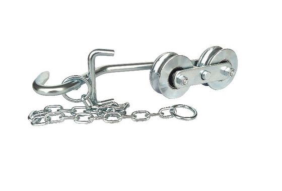 64mm weißer Zink-Bananen-Aufhänger-Rollen-Flaschenzug-Bananen-Bauernhof-hängende System-Zusätze