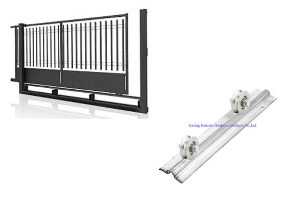 Eisen-Stahl 4,72&quot; 120mm gleitendes Tor-Rad-Flaschenzüge für rollende Strahln-Türen mit trapezoiden Strahlen